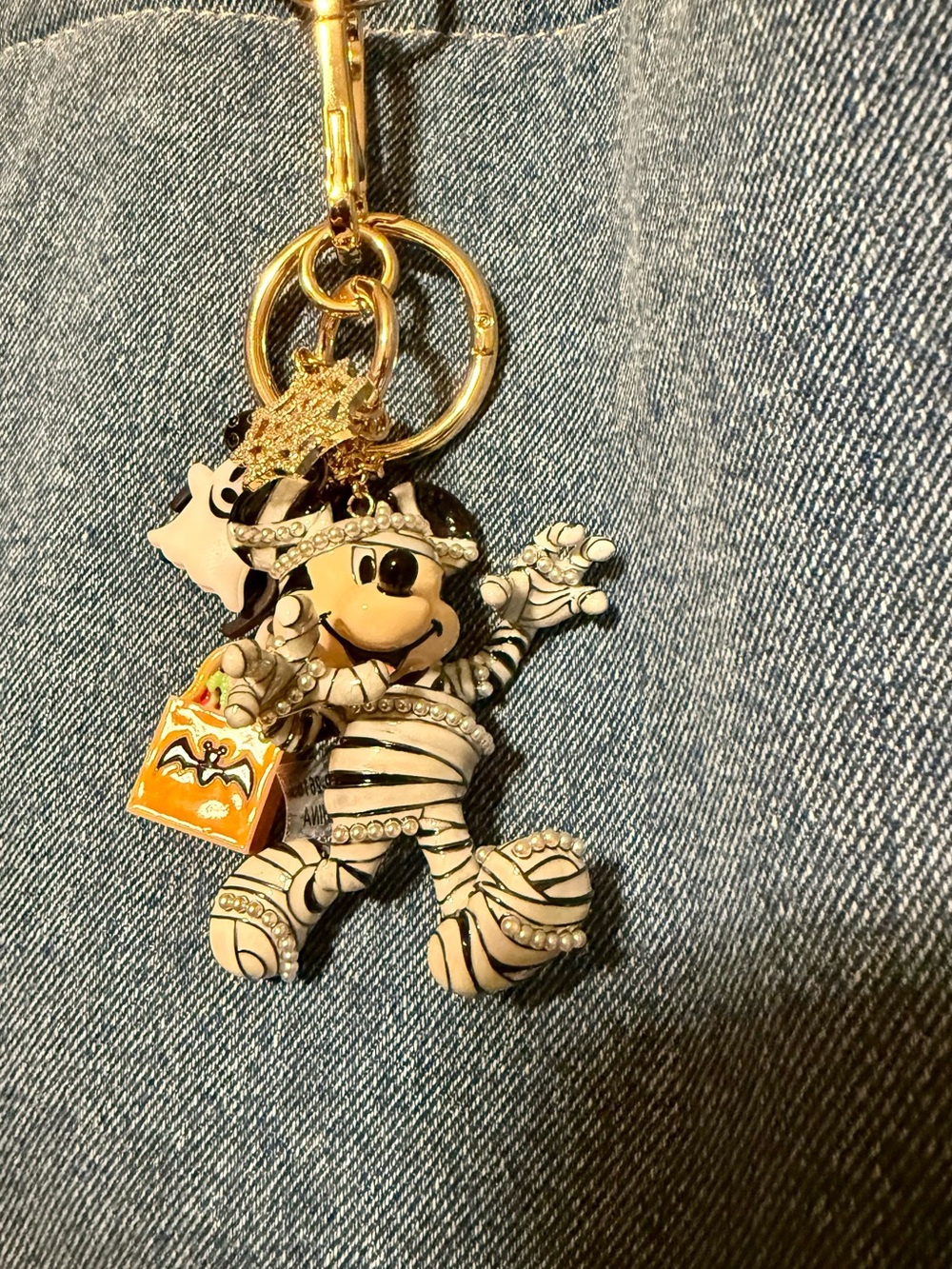 Mickey Mouse Mummy Halloween bag charm
